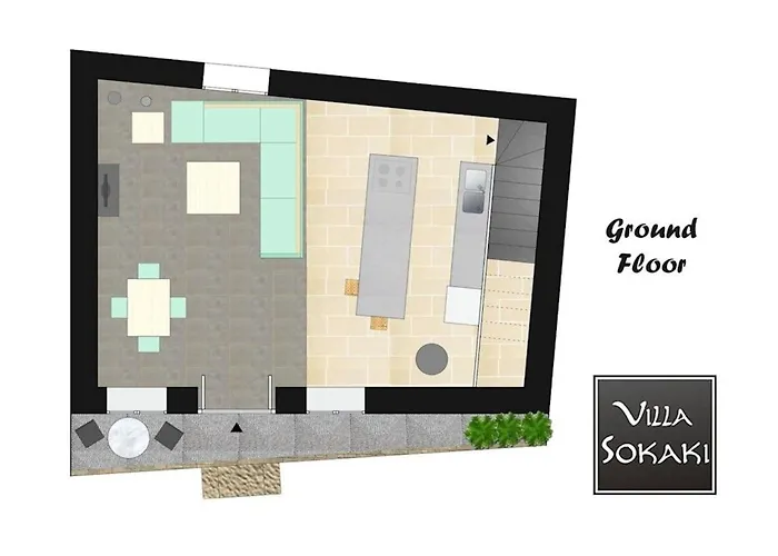 Deluxe Rhodes Sokaki Well Furnished 2 Bedrooms 别墅 林都斯